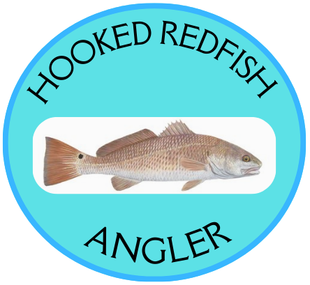 Hooked Redfish  Angler